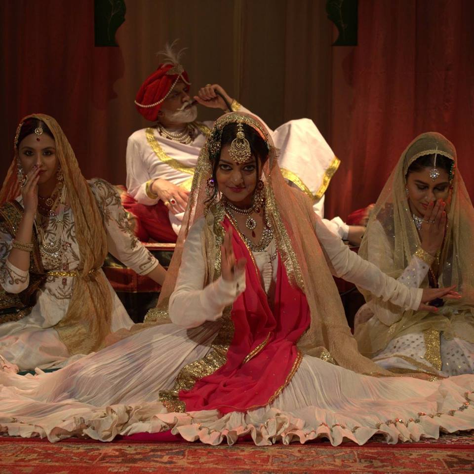 A snap from "Gauhar Jaan" production.